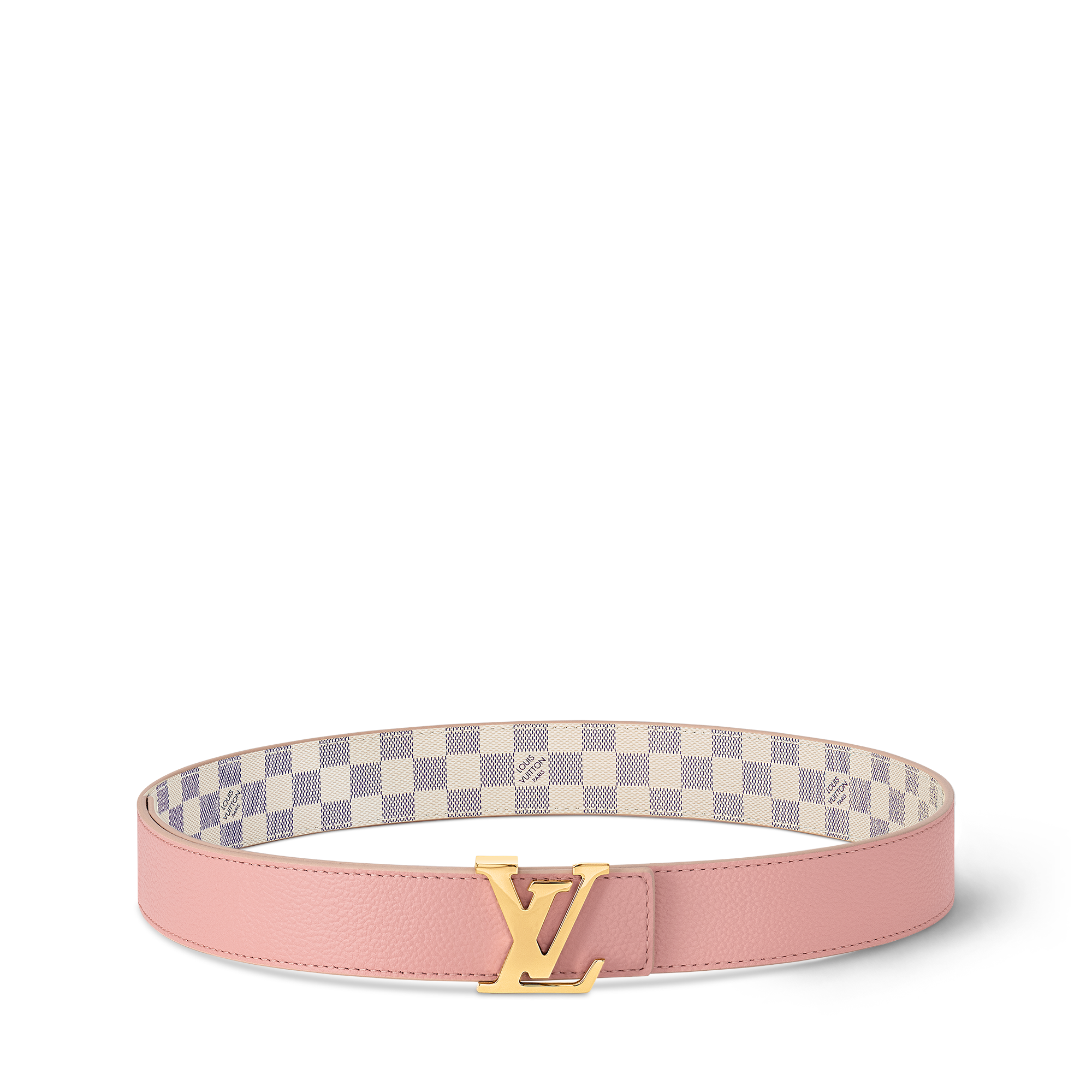ベルト・LV イニシャル 30MM リバーシブル ダミエ・アズール｜ルイ
